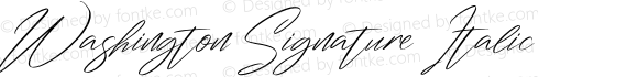 Washington Signature Italic