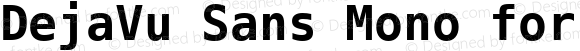 DejaVu Sans Mono Bold for Powerline Nerd Font Plus Octicons