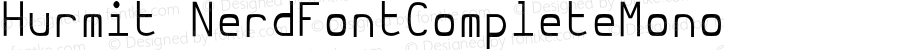 Hurmit NerdFontCompleteMono Version 1.21;Nerd Fonts 0.6.