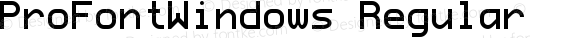 ProFontWindows Regular ProFontWindows 2.3