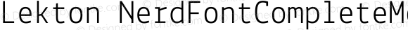 Lekton Nerd Font Complete Mono