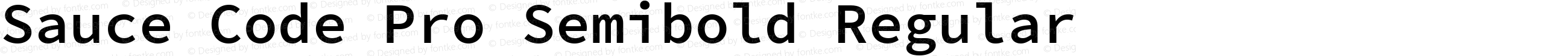 Sauce Code Pro Semibold Nerd Font Plus Font Awesome Mono