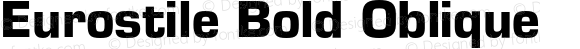 Eurostile Bold Oblique