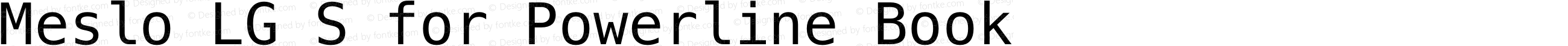 Meslo LG S Regular for Powerline Nerd Font Plus Font Awesome Mono