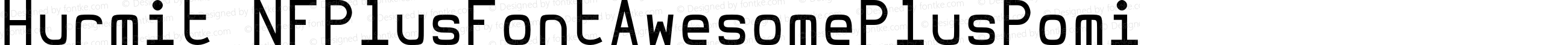Hurmit Medium Nerd Font Plus Font Awesome Plus Pomicons Mono Windows Compatible