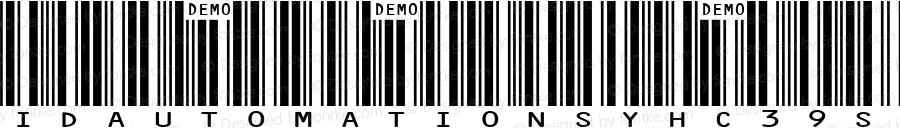 IDAutomationSYHC39S Demo Sym Regular IDAutomation.com 2016