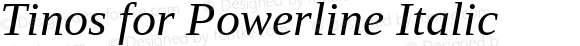 Tinos for Powerline Italic