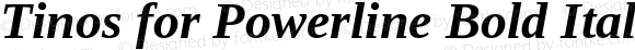 Tinos for Powerline Bold Italic