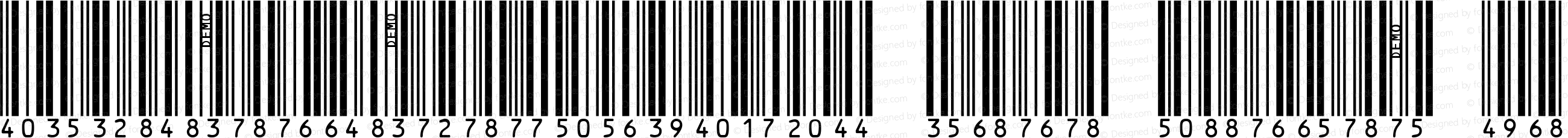 IDAutomationSYHI25M Demo Symbol