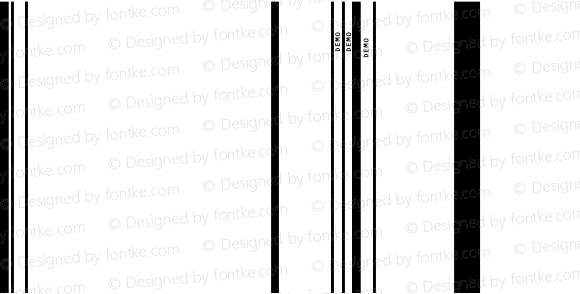 IDAutomation SUni XXL Demo Regular Universal 1D Barcode Font; Copyright (c) 2020 IDAutomation.com, Inc. [Sample Version for Demo Use Only]