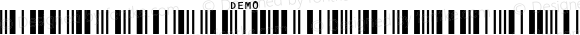 IDAutomationSI25XS Demo Regular ITF Font; Copyright (c) 2020 IDAutomation.com, Inc. [Sample Version for Demo Use Only]