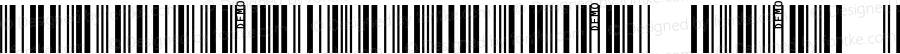 IDAutomationSI25S Demo Regular ITF Font; Copyright (c) 2020 IDAutomation.com, Inc. [Sample Version for Demo Use Only]