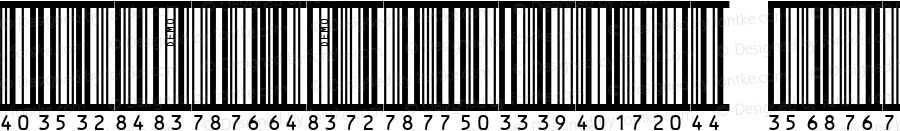 IDAutomationSBHI25M Demo Regular ITF Font; Copyright (c) 2020 IDAutomation.com, Inc. [Sample Version for Demo Use Only]