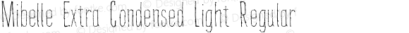 Mibelle Extra Condensed Light Regular