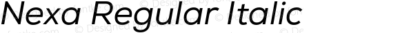 Nexa Regular Italic