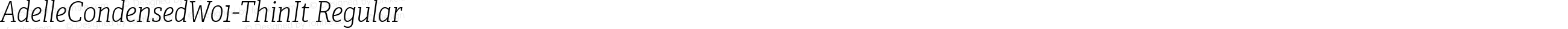 Adelle Condensed W01 Thin It