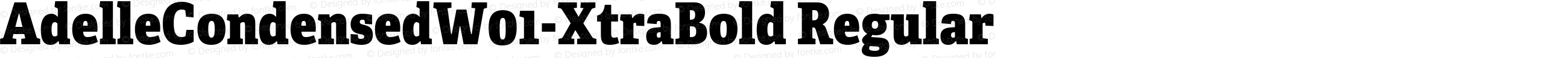 Adelle Condensed W01 ExtraBold