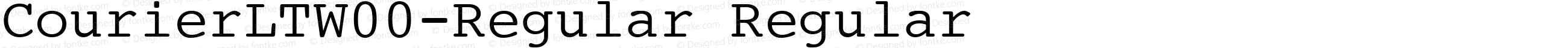CourierLTW00-Regular Regular