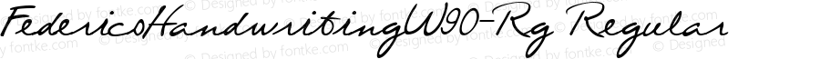 Federico Handwriting W90 Rg