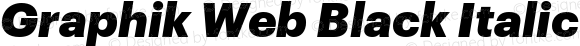 Graphik Web Black Italic