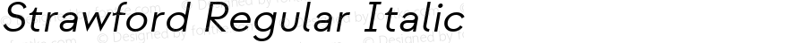 Strawford Regular Italic