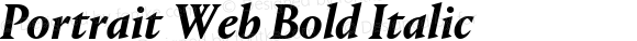 Portrait Web Bold Italic