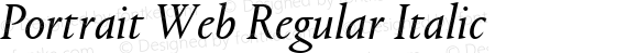 Portrait Web Regular Italic