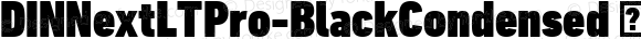 ☞DIN Next LT Pro Black Condensed