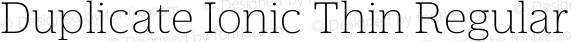 Duplicate Ionic Thin Regular