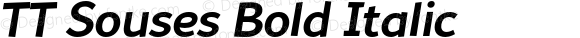 TT Souses Bold Italic