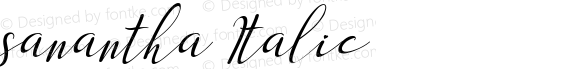 sanantha Italic