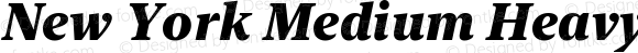 New York Medium Heavy Italic