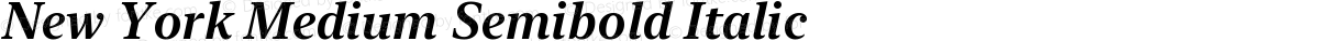 New York Medium Semibold Italic