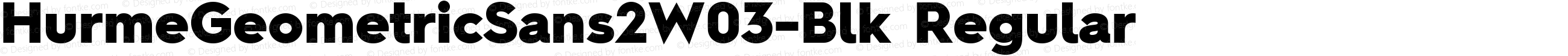 Hurme Geometric Sans 2 W03 Blk