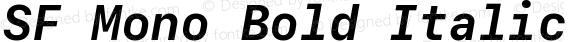 SF Mono Bold Italic