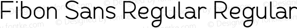 Fibon Sans Regular Regular