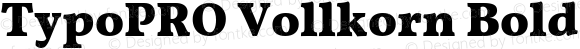 TypoPRO Vollkorn Bold