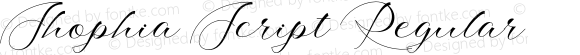 Shophia Script Regular