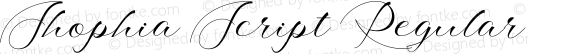 Shophia Script Regular