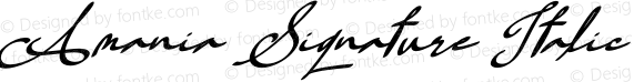 Amania Signature Italic
