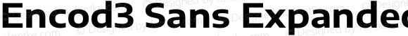 Encod3 Sans Expanded Bold