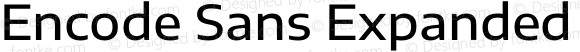 Encode Sans Expanded Medium