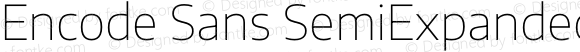 Encode Sans SemiExpanded Thin