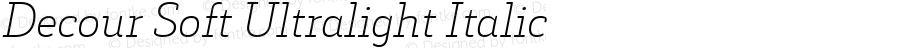 Decour Soft Ultralight Italic