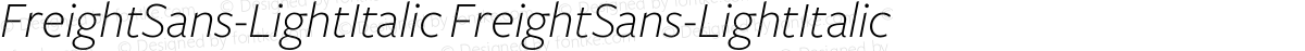 FreightSans-LightItalic FreightSans-LightItalic