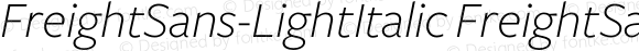 FreightSans-LightItalic FreightSans-LightItalic