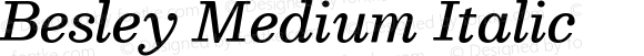 Besley Medium Italic