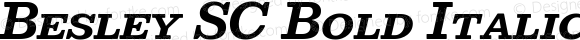 Besley SC Bold Italic