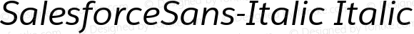 SalesforceSans-Italic Italic