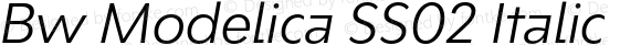 Bw Modelica SS02 Italic